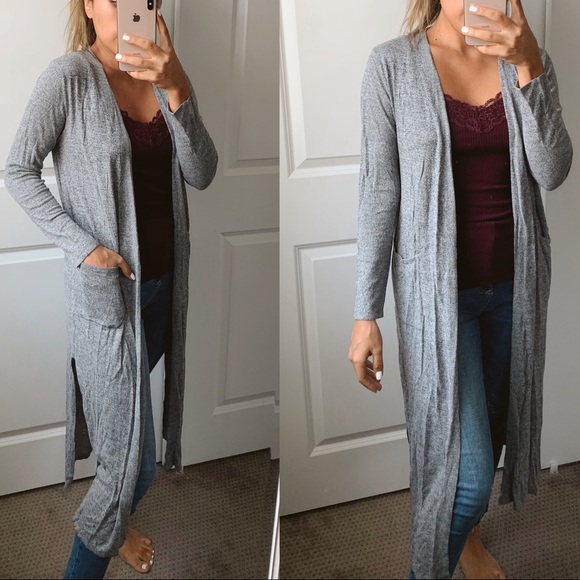 Grey cardigan